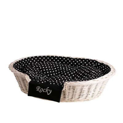 Image de Panier pour chien en osier ovale 75X57 H19 CM
