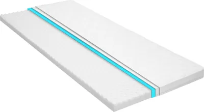 Image de vidaXL Surmatelas 90 x 200 cm mousse froide profil ovoïde 6 cm