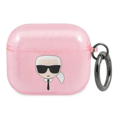 Obrázok produktu pre Puzdro Karl Lagerfeld Glitter Karl's Head Na Airpods 3 - Rôzne