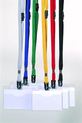 Obrázok produktu pre Durable 813901, Vizitka, Na šírku, Textil, Čierna, Priehľadná, 9 cm, 6 cm