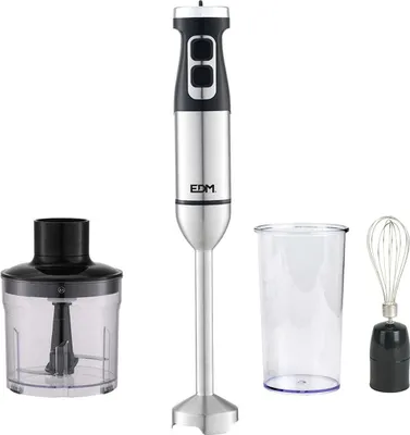 Produktbild von Multifunktions-Stabmixer mit Zubehör EDM 07770 Schwarz Silber 1700W