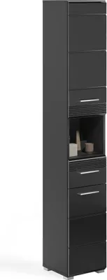 Produktbild von Hochschrank Linus BxHxT 30 x 181 cm x 30 cm Frontfarbe schwarz X18B5711