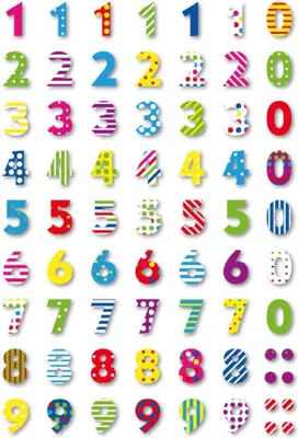 Produktbild von HERMA 3094 10x Sticker MAGIC Bunte Zahlen, Stone