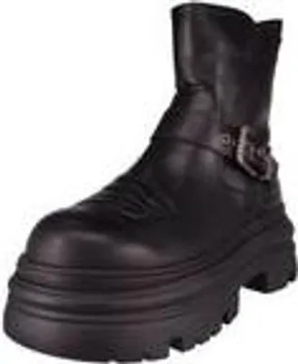 Produktbild von Buffalo Damen Elegante Stiefelette Dione Biker Boot Mid 1270127 Schwarz