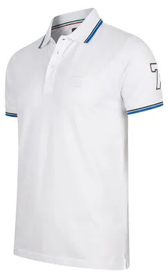 Produktbild von Cappuccino Italia Polo Applique Pique  Weiss - Große M