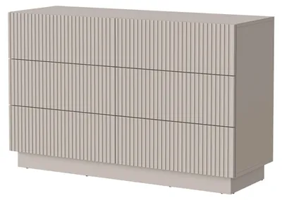 Produktbild von MIRJAN24 Kommode Liverti 6S, Stilvoll Wohnzimmer, Kommode mit sechs Schubladen (Farbe: Cashmere)