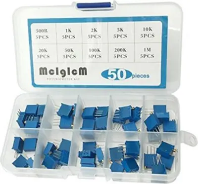 Produktbild von Trimmpotentiometer Set - 500 Ohm bis 1M Ohm - Potentiometer
