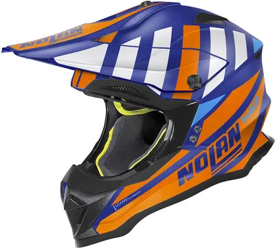 Obrázok produktu pre Nolan N53 Cliffjumper Motokrosová prilba, čierna/oranžová, S (56)
