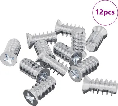 Zdjęcie produktu dla Śruba 12 pcs Srebrny M6 x 12 mm Żelazo