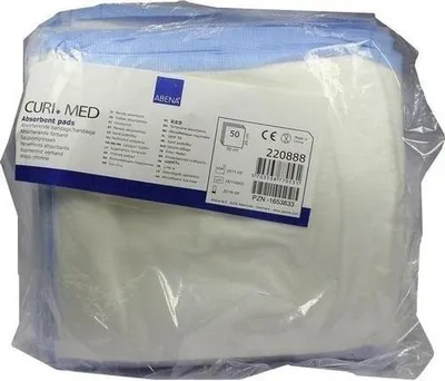 Obrázok produktu pre Absorpčné kompresy 20x20 cm nesterilné 400 g/m 50 ks