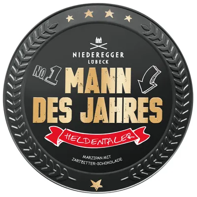 Produktbild von Niederegger Marzipantaler "Mann des Jahres" 185g