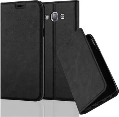 Produktbild von Cadorabo Hülle für Samsung Galaxy A8 2015 Schutz Hülle in Schwarz Handyhülle Etui Case Cover Magnetverschluss