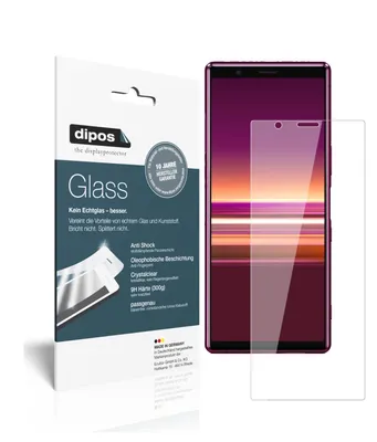 Produktbild von 2x Schutzfolie für Sony Xperia 5 - Anti-Shock 9H Folie dipos Glass Kunststoffglas