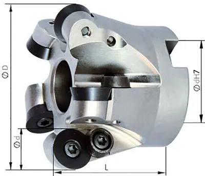 Produktbild von Aufsteckfräser m. IK. D 52 x 22mm  Z 4  f. RD..