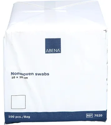Zdjęcie produktu dla Kompresy włókninowe niesterylne 10x10 cm 4-warstwowe 100 szt