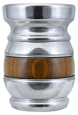 Immagine prodotto di Cebador - Tazza da mate Palo Santo Samuel 180 ml - Legno sacro, realizzata a mano con finiture in metallo - Aroma unico, mantiene la temperatura - Sudamerica