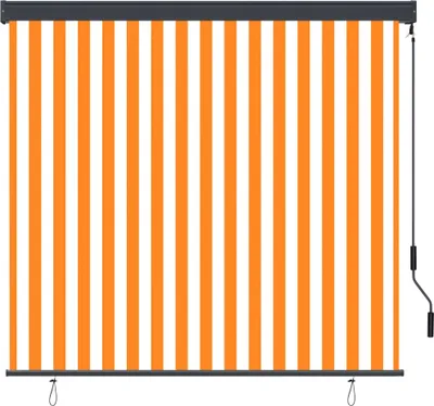 Immagine prodotto di Tenda a Rullo per Esterni 160x250 cm Bianca e Arancione