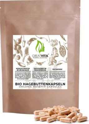 Produktbild von GreatVita Hagebuttenpulver Kapseln