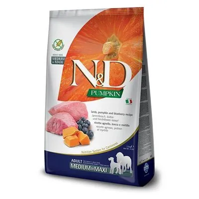 Produktbild von Farmina N&D 2, 5kg Adult Medium/Maxi Lamm, Kürbis & Heidelbeere