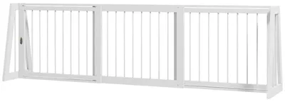 Zdjęcie produktu dla Wyjmowane ogrodzenie dla małych psów | Kolor: Biały | Wymiary: 71-190 x 38,5 x 56 cm