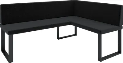 Produktbild von Eckbank AKIKO METAL Corner Bench 168x128 rechts - Eckbankgruppe f r Ihrem Esszimmer, K che modern, Sitzecke, Essecke. Perfekt f r K che, B ro und Rezeption. Solide und starke Verarbeitung. Easy Care