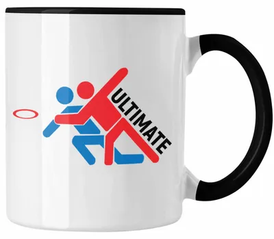 Produktbild von Frisbee Tasse Geschenk Ultimate Disc Golf Geschenkidee Frisbee-Spieler (Schwarz)