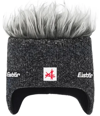 Produktbild von Eisbär Cocker MÜ SA Uni Wuschelhaarmütze mit Fleece-Inlet Grafit/Graumele, 35003-508 - Gr. One Size