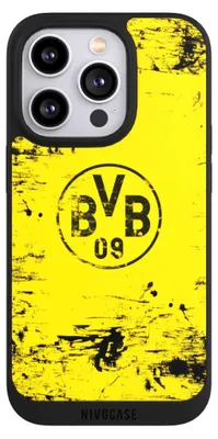 Produktbild von NIVOCASE Handyhülle für Apple iPhone 14 Pro  Hülle NIVOpure Case Schwarz BVB Borussia Dortmund Offizielles Lizenzprodukt