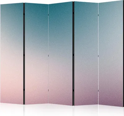 Produktbild von 5-teiliger Einseitiger Vlies Paravent - Nostalgic Gradient - Gradient Composition in Subdued Colors 225x172 cm Muster f-B-10158-z-b