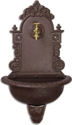 Produktbild von Casa Padrino Jugendstil Wandbrunnen Braun 44,2 x 24,1 x H. 76,2 cm - Gartenmöbel & Deko