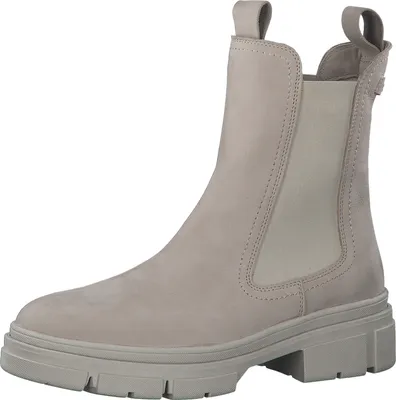 Produktbild von Tamaris Damen Stiefelette Chelsea Boot Nubuk Leder Stretch 1-25901-29, Größe:39 EU, Farbe:Beige
