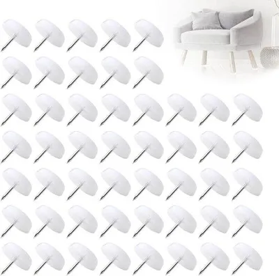Image de 50 patins pour chaises de bureau - Antibruit - Patins pour chaises de bureau - Chaises en bois - Protection des meubles - Chaises de bureau - Durables - Lot de 50 pièces