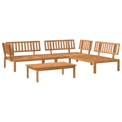 Produktbild von 4-tlg. Garten-Sofagarnitur aus Paletten Massivholz Akazie