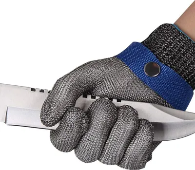 Produktbild von Schnittfeste Handschuhe Butternetzhandschuhe aus Draht Schutzhandschuh für Stufe