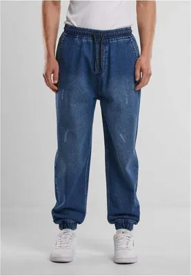 Produktbild von Urban Classics Jeans Herren Jogg Denim blau Basics 100% Polyester S