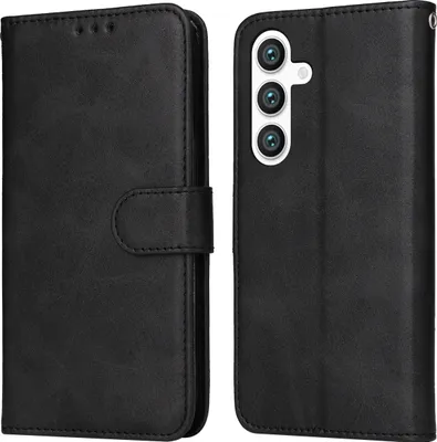 Produktbild von Mobigear Wallet  Samsung Galaxy S24 Plus Hülle Klapphülle Geldbörse - Schwarz