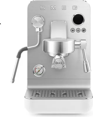 Produktbild von Smeg Mini-Pro EMC02WHMEU Siebträger Espressomaschine - Weiß