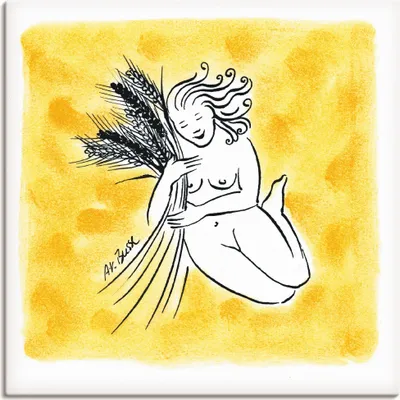 Produktbild von ARTland Leinwandbild Serie Sternzeichen Jungfrau Größe: 100x100 cm