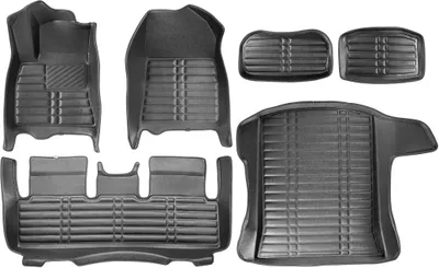Produktbild von 5D Premium Auto Fussmatten & Kofferaummatte für Tesla Model 3 2017-2023