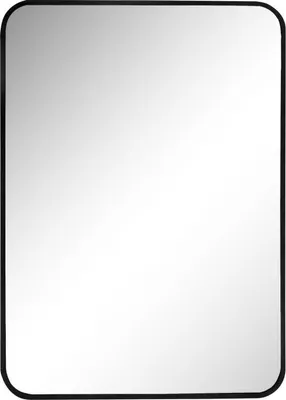 Produktbild von Casa Padrino Luxus Wandspiegel Schwarz 50 x 3 x H. 70 cm - Rechteckiger Spiegel mit schmalem Rahmen