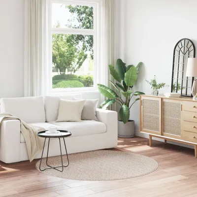 Produktbild von Möbel Flauschiger Teppich mit Latexrücken Creme ø160 cm - Designerteppiche 4019789