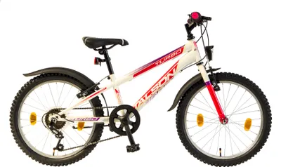 Produktbild von TALSON 20 Zoll Fahrrad TURBO mit 6 Gang Schaltung und Beleuchtung nach StVZO Weiß