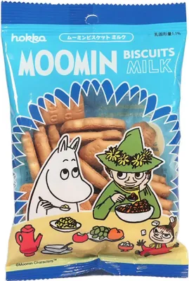 Immagine prodotto di biscotti Hokka Moomin al latte 60g