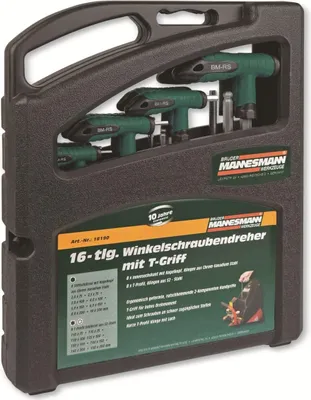 Produktbild von Brüder Mannesmann Winkelschraubendreher, 16-tlg.