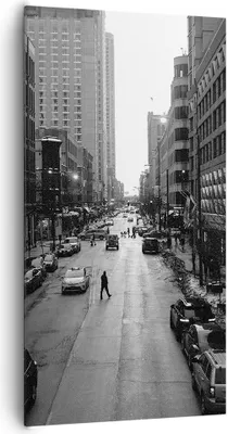 Produktbild von Bild auf Leinwand - Leinwandbild - Stadt Straße Haus - 65x120cm - Wand Bild - Wanddeko - Wandbilder - Leinwanddruck - Bilder - Kunstdruck - Wanddekoration - Leinwand bilder - Wandkunst - PA65x120-3688
