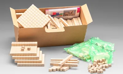 Image de Jeu de classe Dienes naturel (432 pièces)