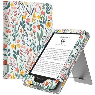 Productafbeelding van MoKo hoesje voor Kindle 6" (11e generatie, 2024/2022), bloemendesign