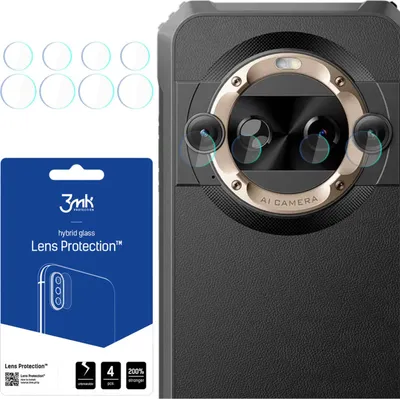 Produktbild von 3mk Hybridglas Lens Protection für Blackview BL9000 Pro Kamera Objektiv Kameralinse 0,16mm 6H (4 Stück)