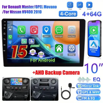 Immagine prodotto di Autoradio Android 15 da 10 pollici - Doppio DIN - Lettore multimediale - Sistema di navigazione - Radio touchscreen