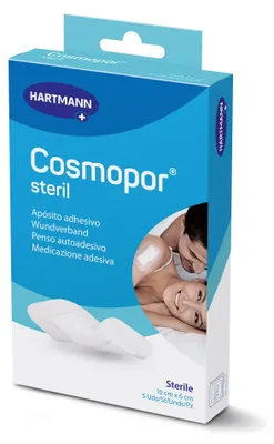 Immagine prodotto di Hartmann Cosmopor® medicazione sterile per ferite - 5 pezzi - 10 x 6 cm | confezione (5 pezzi)